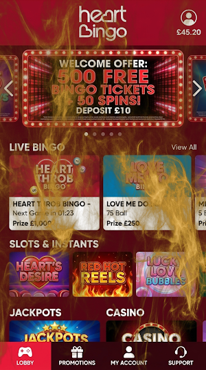 Heart Bingo Screenshot 2