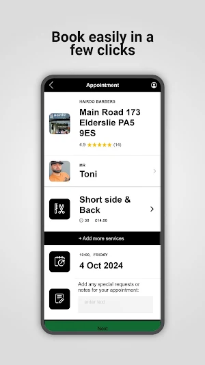 Hairdo Barbers Screenshot 2