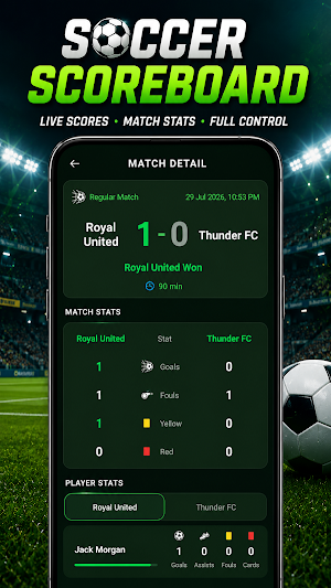Soccer Scoreboard Screenshot 2