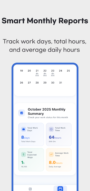 Work Hours & Days Calculator Screenshot 3