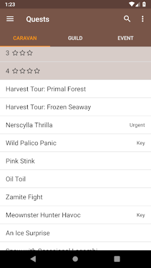 MH4U Database Screenshot 2