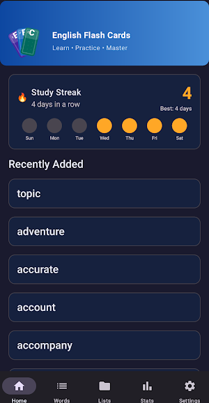 English Flash Cards Screenshot 0