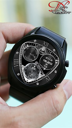 [N-SPORT606]BlackWhite Watch Screenshot 1