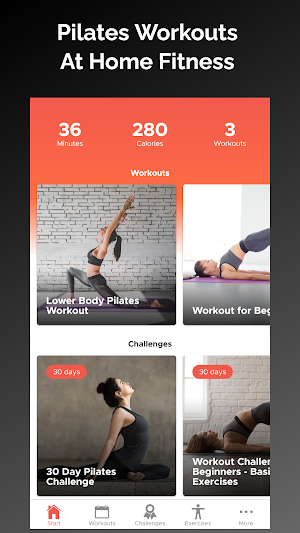 30 Day Pilates Challenge Screenshot 0