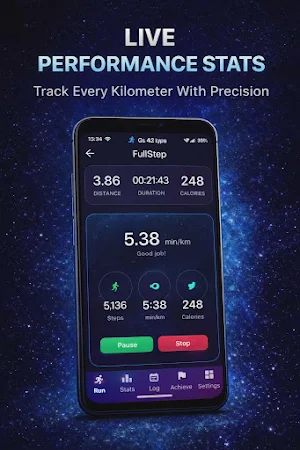 FullStep – Walk & Run GPS Screenshot 2