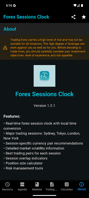 Forex Sessions Clock Screenshot 0