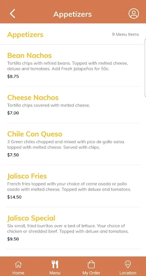 Jalisco Mexican Grill Screenshot 2