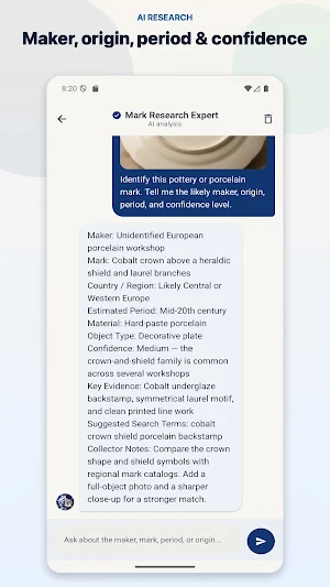 Pottery Mark Identifier Screenshot 2