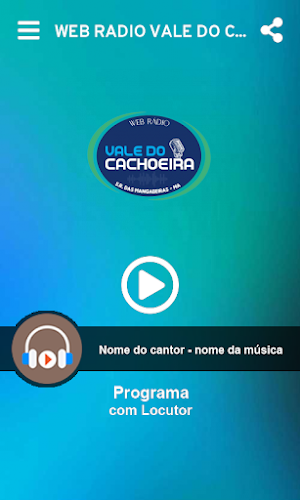 Web rádio Vale do Cachoeira Screenshot 0
