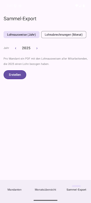 LohnStudio Treuhand Screenshot 1
