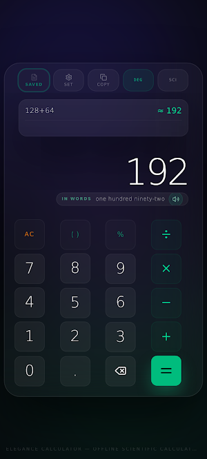 Elegance Calculator Screenshot 0