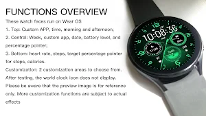 Green Firefly Quartz Wear OS Screenshot 2