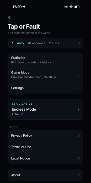 Tap or Fault Screenshot 2