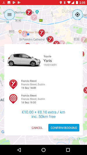 YUKO - Car Sharing in Dublin Screenshot 3