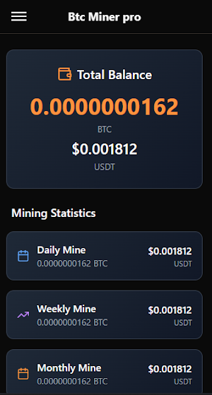 btcminer pro earn btc Screenshot 1
