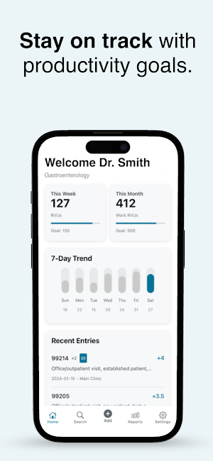 RVU Tracker: Physician RVUs Screenshot 3