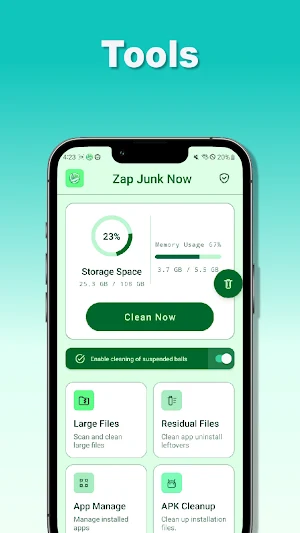 Zap Junk Now - Cleaner Screenshot 1