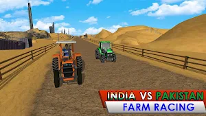 India vs Pakistan Tractor Racing game Screenshot 3