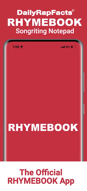 RHYMEBOOK: Songwriting Notepad Screenshot 0