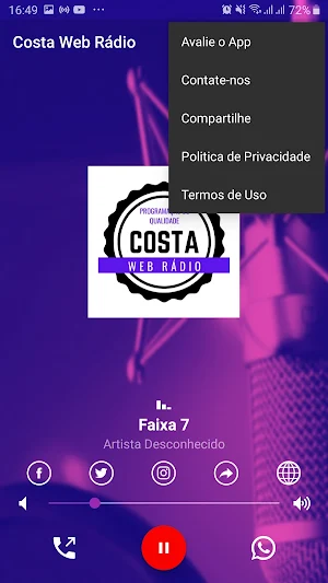 Costa Web Rádio Screenshot 1