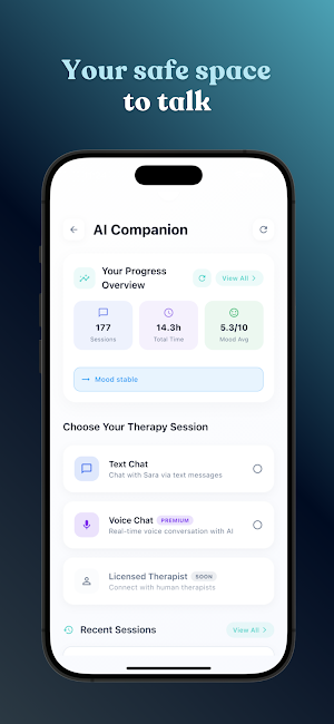 Tranquil AI: Wellness Buddy Screenshot 2