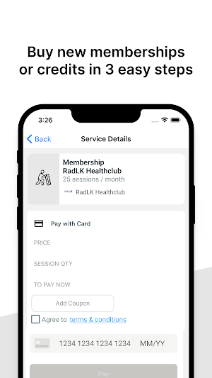RadLK Healthclub Screenshot 1