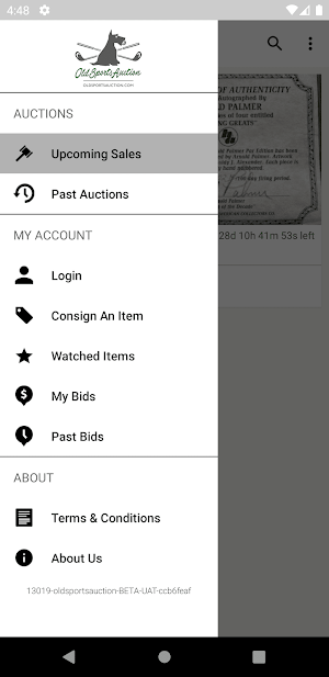 Old Sports Auction Screenshot 3