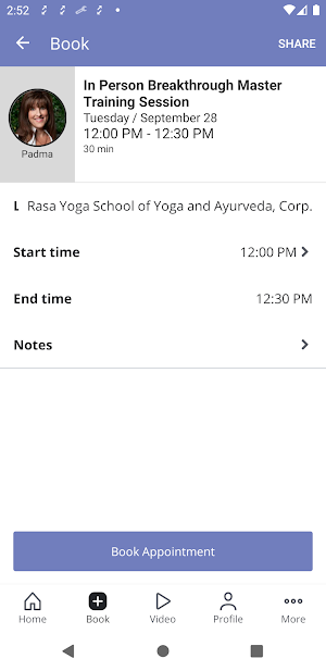 Rasa Yoga School of Yoga Screenshot 2