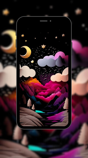 origami 3d wallpaper Screenshot 2
