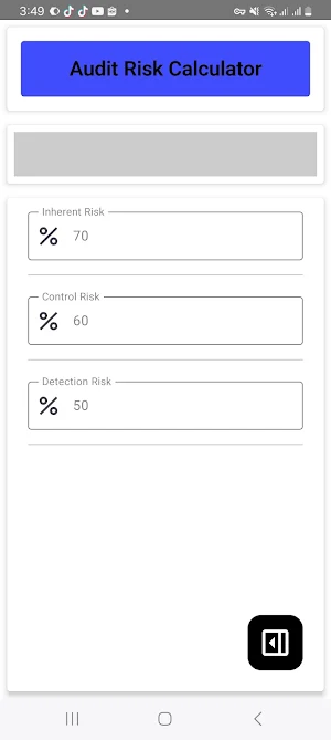 Audit Risk Calculator Screenshot 0