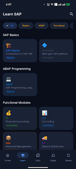 Learn SAP: ABAP & All Modules Screenshot 1