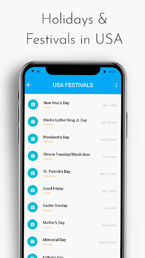 US Calendar 2021 : US Holiday Calendar 2021 Screenshot 2
