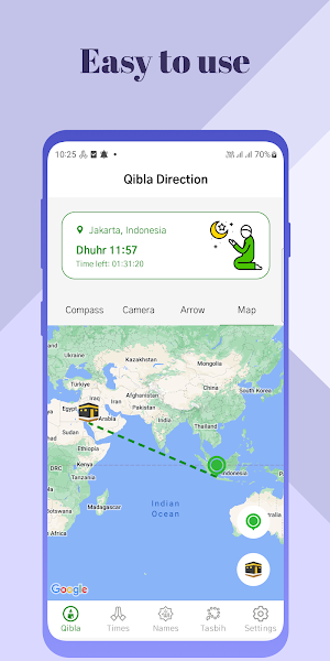 Qibla Finder - Prayer Time Screenshot 1