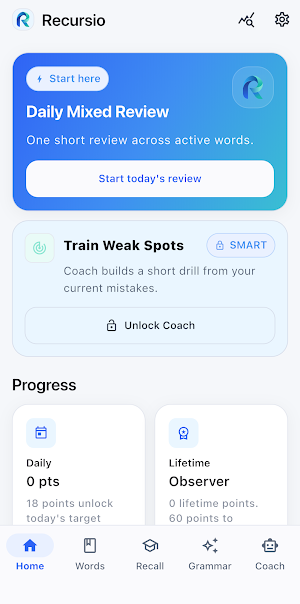 Recursio: Learn English Screenshot 0