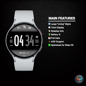Living Digits - watch face Screenshot 1