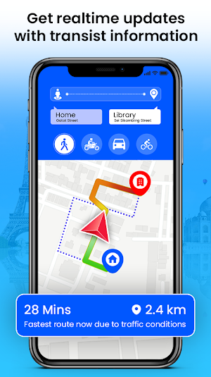 Maps - GPS Route Navigation Screenshot 1
