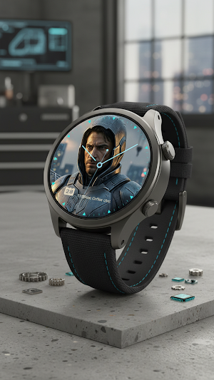 Cyber Armor Watch Face Screenshot 1