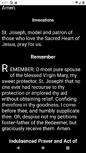 Prayers to St. Joseph Screenshot 1