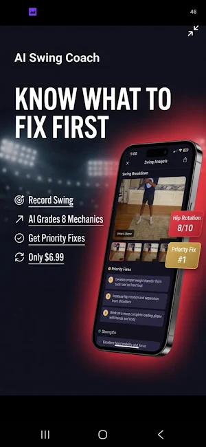 SwingCoach AI: Ballpark App Screenshot 0