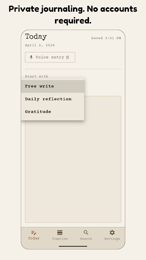 Local Journal: Private Diary Screenshot 0