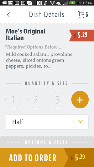 Moe's Italian Sandwiches Screenshot 3