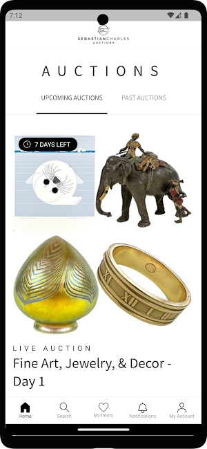 SebastianCharles Auctions Screenshot 1