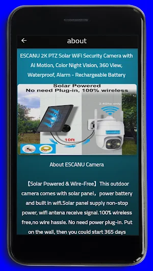 ESCANU Camera Guide Screenshot 1