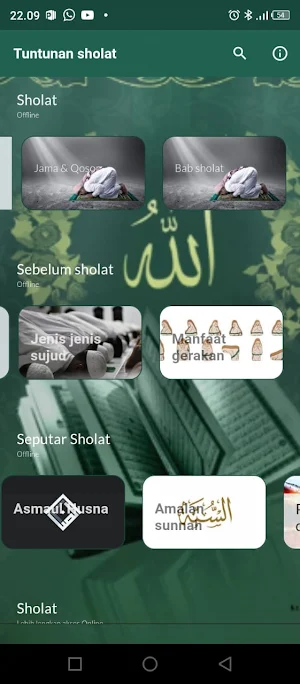 Panduan sholat : Wajib & Sunah Screenshot 1