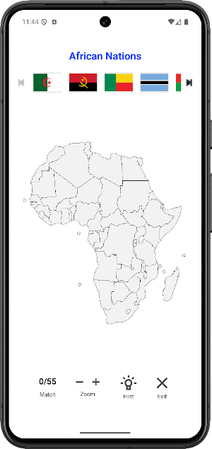 Interactive Map Africa Screenshot 0