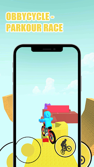 ObbyCycle - Parkour Race Screenshot 1