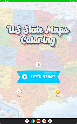 coloring map of united states Screenshot 2