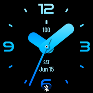 Huge Ocean Blue Watch Face Screenshot 3