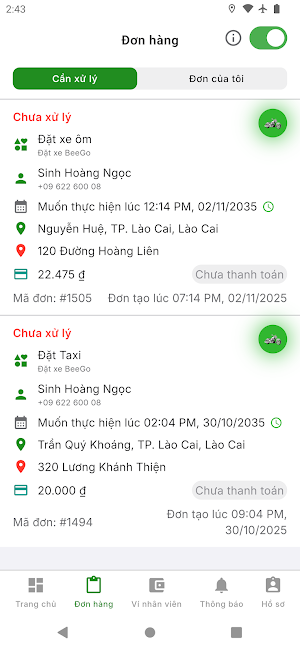 BeeGo Driver Screenshot 2