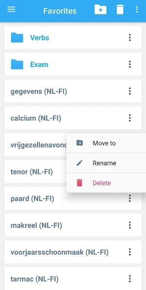 Finnish-Dutch Dictionary Screenshot 3